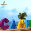 letter sculpture art project