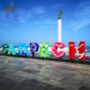 letter sculpture seaside decor