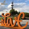 landscape love statues