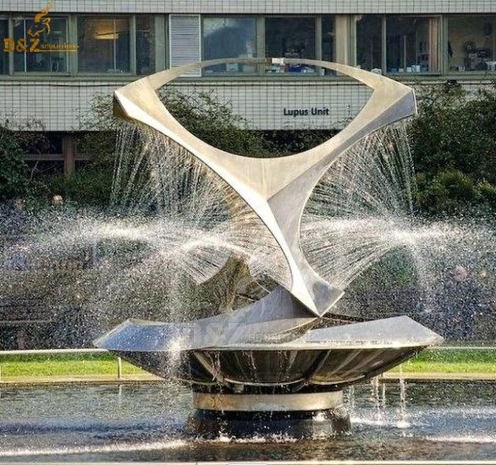 Garden stainless steel outdoor waterfall fountain for home decoration DZM 032