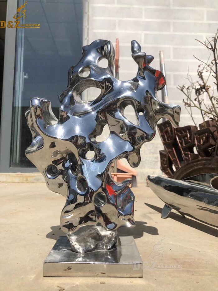 coral mirror sculpture metal art sculpture abstract sculpture for garden DZM 093