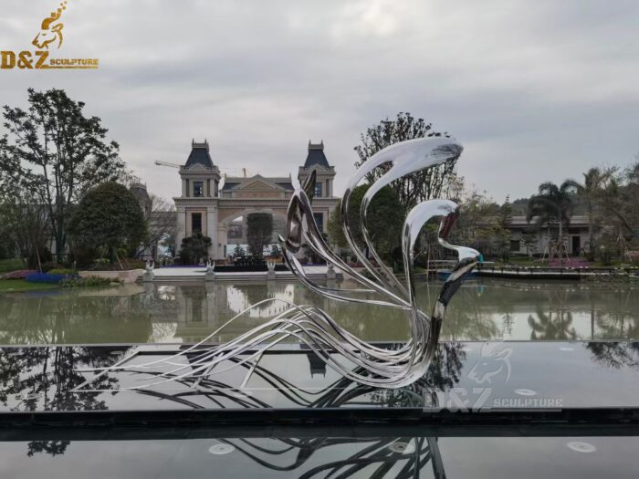 metal sculpture water abstract sculpture for sale DZM 083