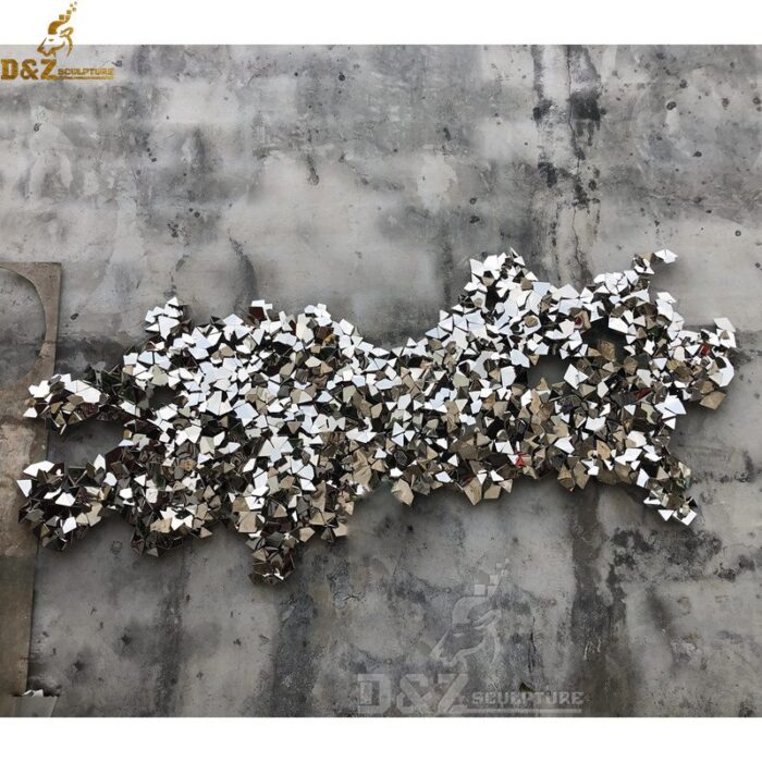 3D metal wall sculpture art wall stainless steel sculpture decor DZM 120