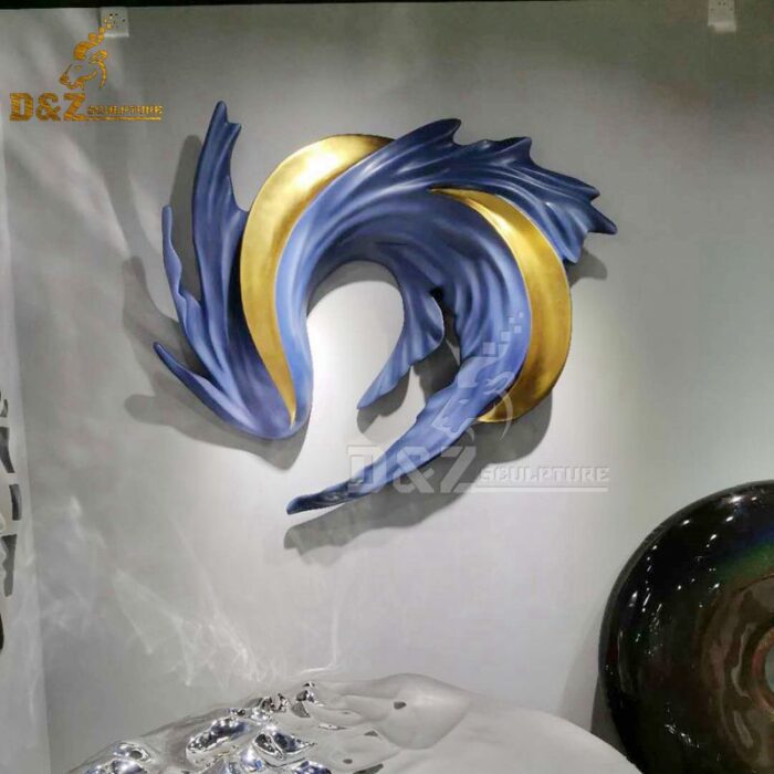 abstract circle sculpture for wall decor Whirlpool sculpture DZM 231