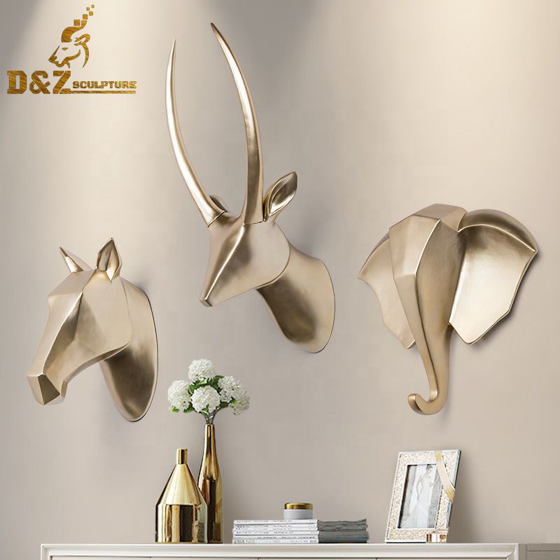 animal head sculpture decor 3D model metal wall decor DZM 224 – D&Z art  sculpture