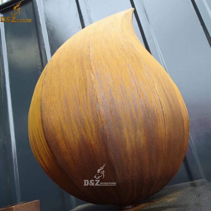 large famous corten abstract art sculpture metal statue for garden DZM 196