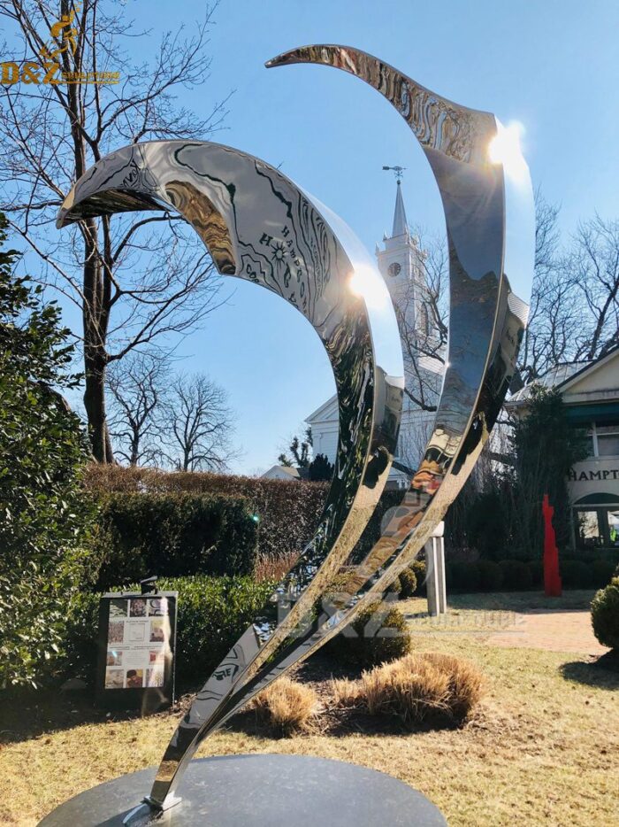 tree sculpture art metal leaf sculpture tree art statue leaf art DZM 211
