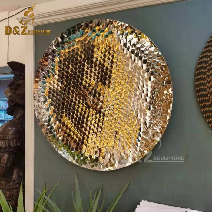 wall mirror decoration home metal modern sculpture DZM 246