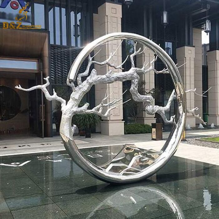 abstracat metal sculpture garden sculpture for outdoor decor DZM 273