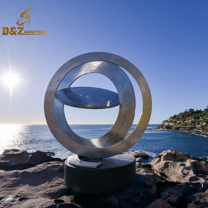 art sculpture garden home decor mirror finishing metal sculpture DZM 279