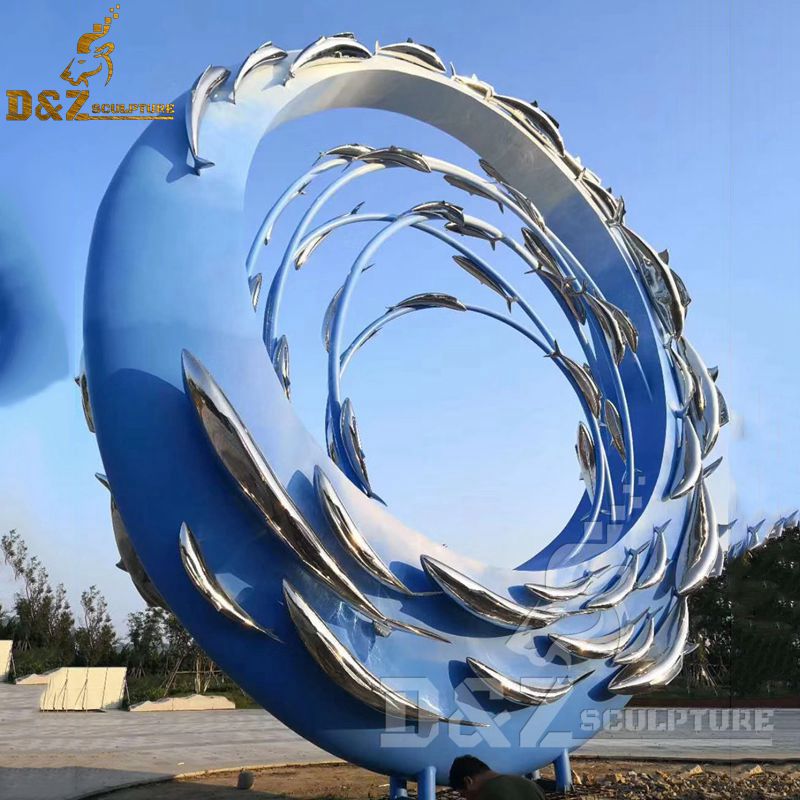 large feather sculpture metal garden sculpture outdoor decor sculpture DZM  124 – D&Z art sculpture