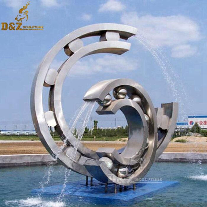 large water fountian sculpture for garden decor DZM 358