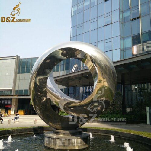 metal abstract sclpture stainless steel sculptures for sale home decor DZM 301