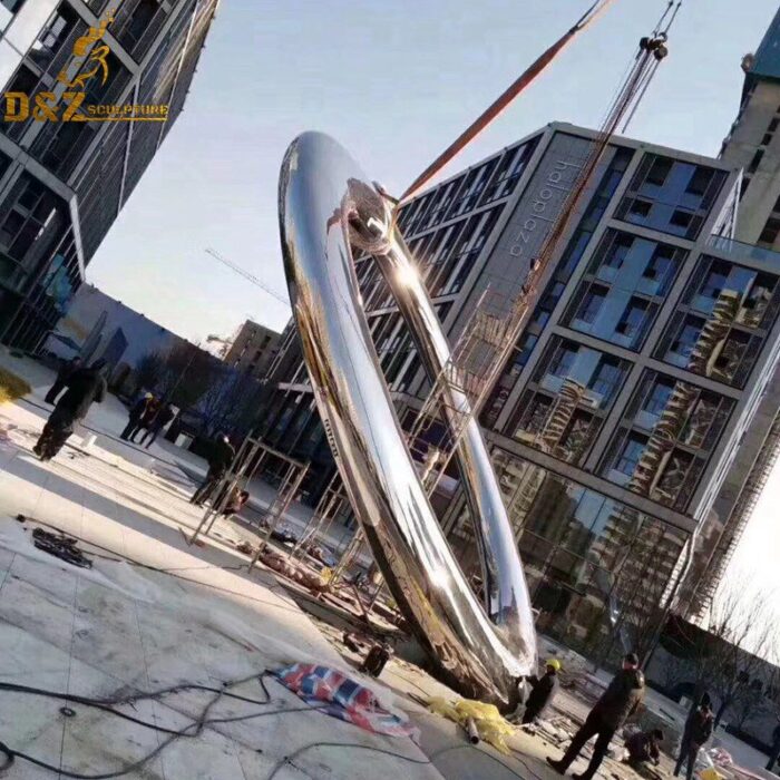 metal sculpture art stainless steel home decoration modern DZM 275