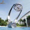 Large led light modern outdoor water fountain with the globe DZM 331 - Image 3
