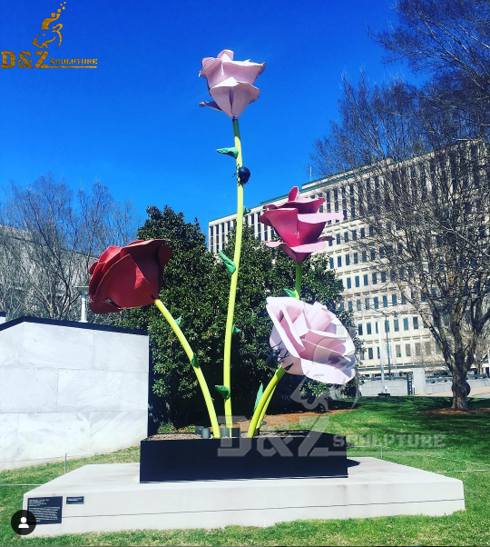 Rustic Standing Flower Sculpture, Floral Statue, 3D Welded Flowers, Heavy  Duty Garden Flowers, Metal Flowers, Steel Daisy, Garden Art Piece