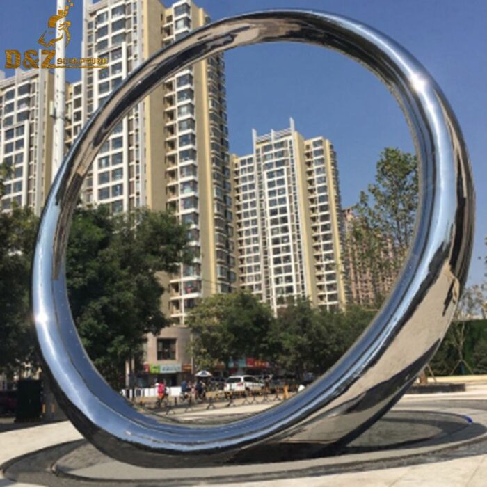 stainless steel sculpture metal garden sculpture for yard DZM 282