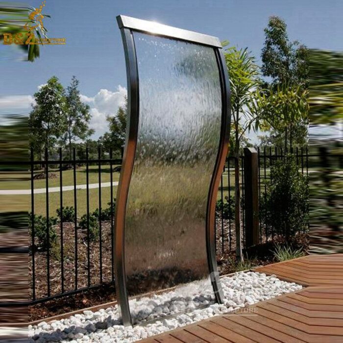 swimming pool water fountain cube fountain outdoor modern fountian DZM 354