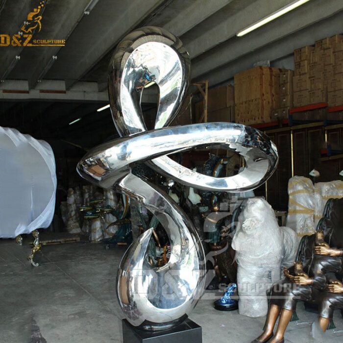 outdoor metal sculpture garden art metal casting sculpture for decor DZM 470