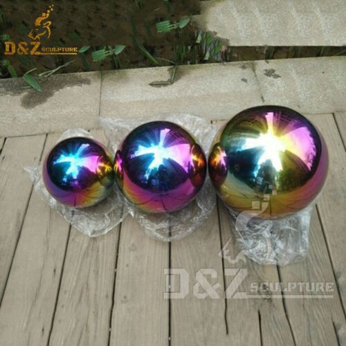 stainless steel abstract sculpture metal art sculpture colorful balls DZM 454