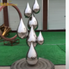 water drrop stainless steel mirror finishing custom made design for outdoor decorative DZM 478