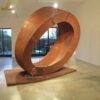 corten steel metal art sculpture retro garden art metal sculpture for decor DZM 589 (2)
