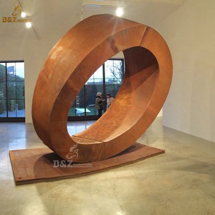 corten steel metal art sculpture retro garden art metal sculpture for decor DZM 589 (2)