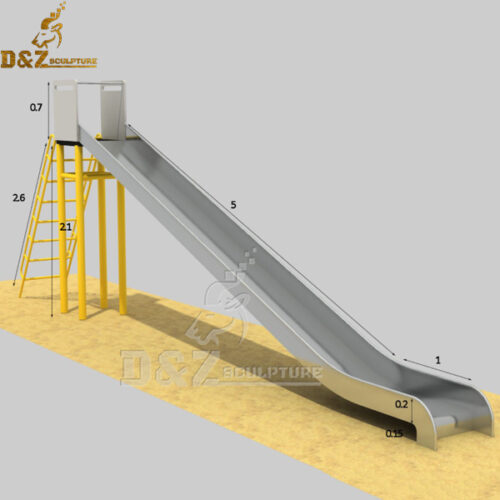 slide drawing sculpture for childern play modern art slide sculptrue for sale DZM 577