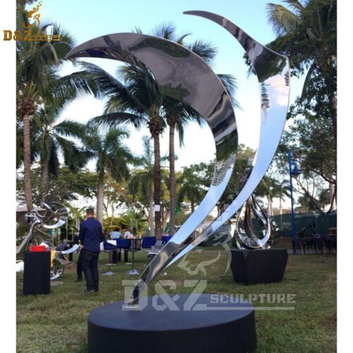 stainless steel sculpture art design modern city design for urban sculpture DZM 546