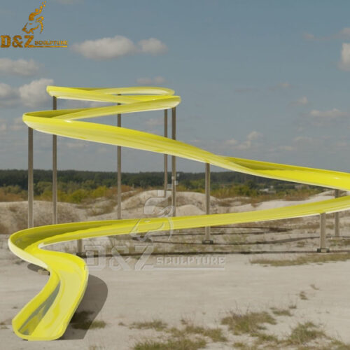 water feather colorful slide sculpture for pool water founatin DZM 572