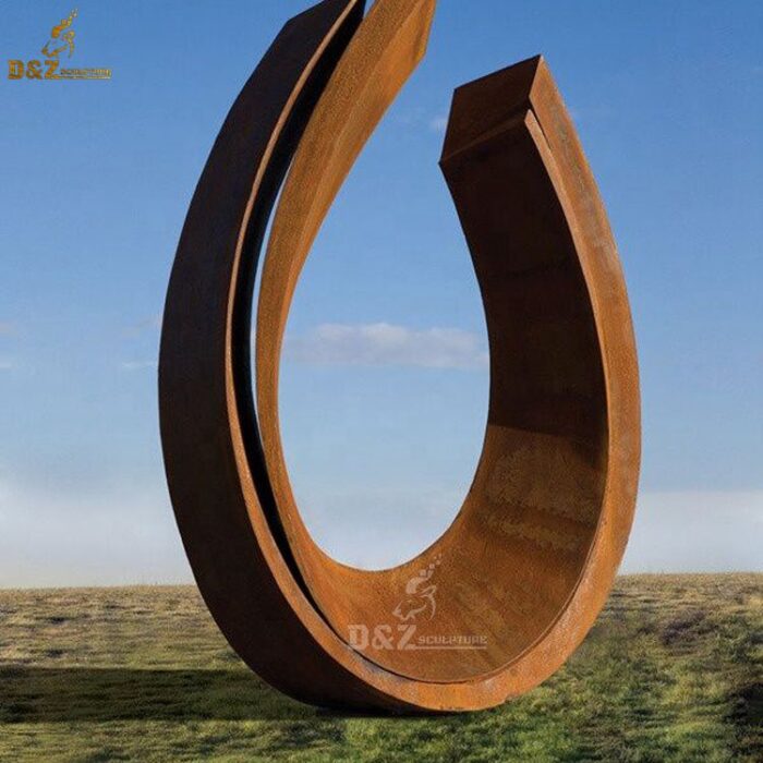 art design corten sculpture for garden city sculpture DZM 622