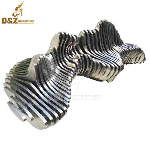 art chair design moder for sale stainless steel abstract bench for sale DZM 739