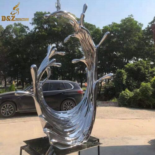 art modern stainless steel sculpture art design for sale DZM 706