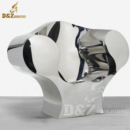 arts and crafts chair stainless steel sculpture art design for sale DZM 712