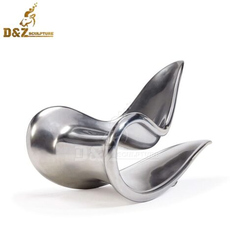 arts and crafts rocking chair for home use stainless steel sculpture for sale DZM 672