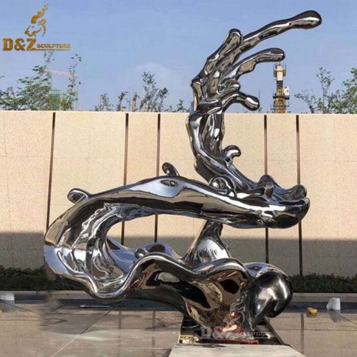 stainless steel mirror finish sculpture tornado sculpture abstract art modern sculpture DZM 692