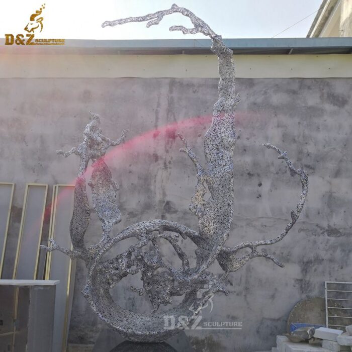 stainless steel sculpture art design modern water splashed sculpture DZM 710 - Image 2