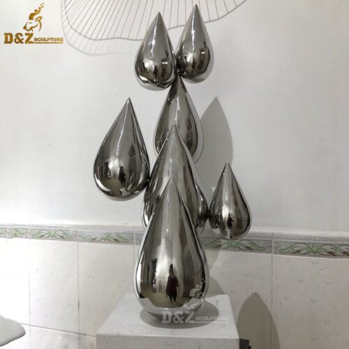 stainless steel sculpture art modern garden sculpture for sale DZM 688