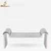 stainless steel sculpture art modern mirror finishing chair for sale DZM720