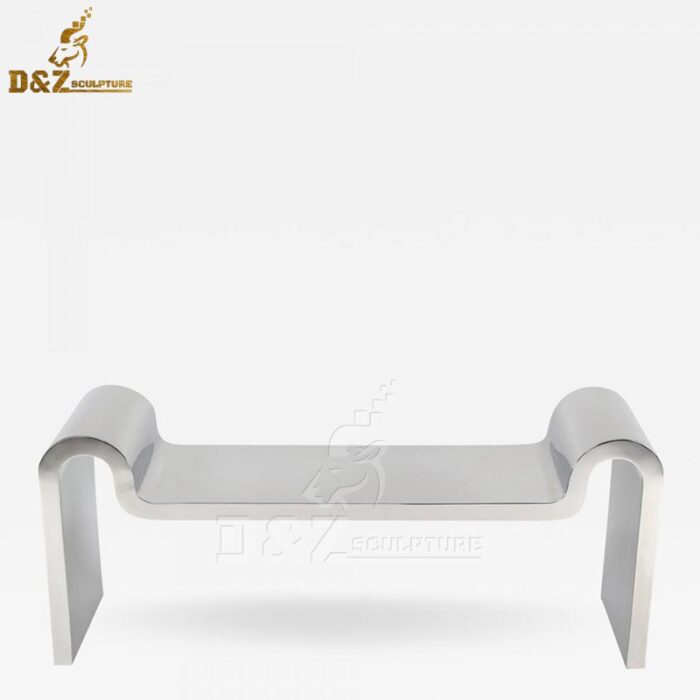 stainless steel sculpture art modern mirror finishing chair for sale DZM720 - Image 2