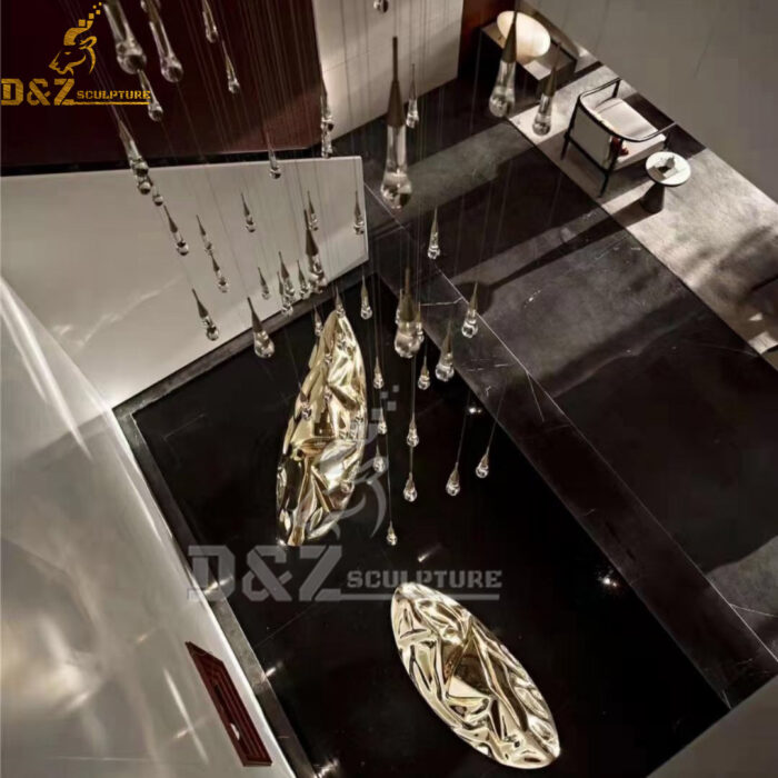 Outdoor Sculptures Metal Statues Polished Abstract Mirror Garden Decoration Custom Decor Stainless Steel Sculpture DZM763 - Image 2