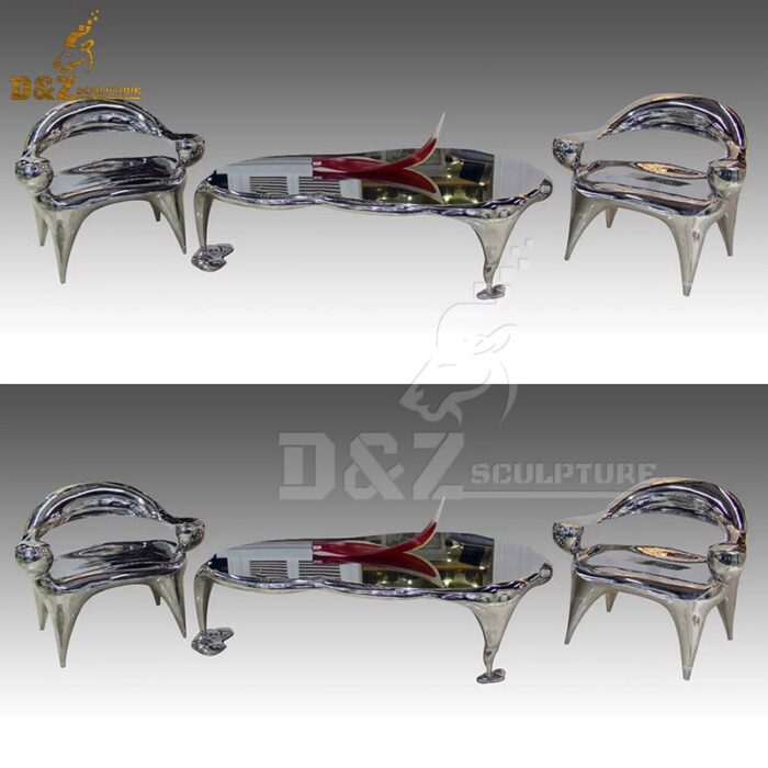 a set for table and chair combination art modern sculpture DZM 769