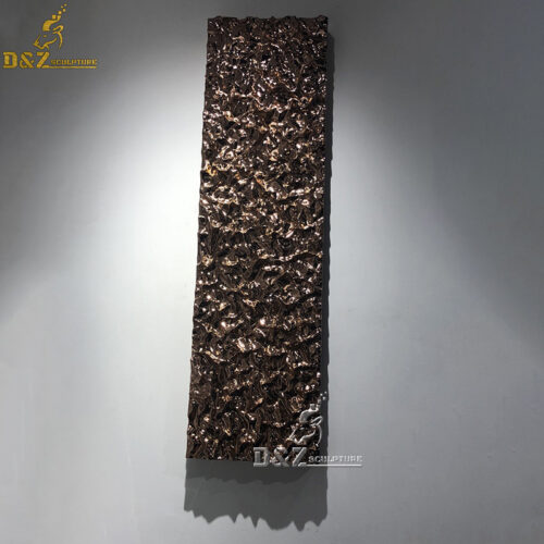 metal modern wall sculptures Rectangular geometric sculpture modern shiny sculpture DZM 817 (2)