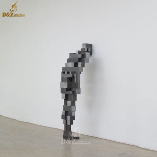 stainless steel art modern metal sculpture figure for slae DZM 795