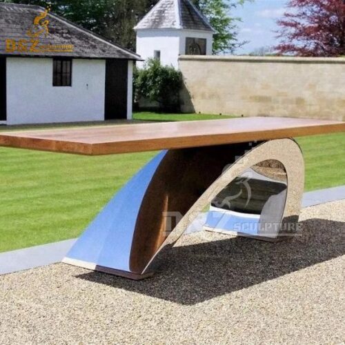 stainless steel sculpture art modern table sculpture for home decor DZM 772