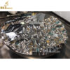 stainless steel water wave metal decor table abstract sculpture for decor DZM 803 (2)