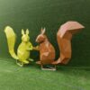 stainless steel sculpture garden geometric sculpture animal squirrel sculpture for sale DZM 848 - Image 2