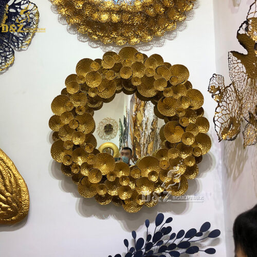 wall modern sculpture art mirror Lace mirror for home decorative DZM 840