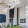 indoor art wall modern decoration sculpture hanging on the roof DZM 863 - Image 6