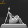 Abstract modern yoga woman sculpture stainless steel art sculpture DZM 950 (2)